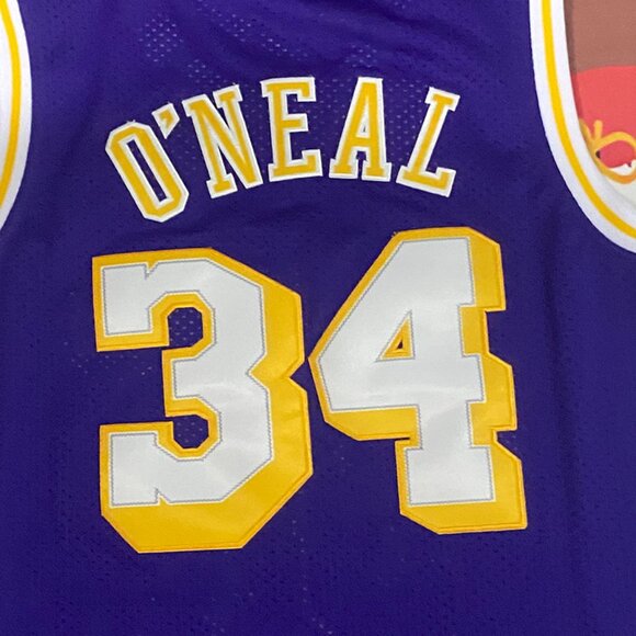 Purple Jersey Number 34 For Los Angeles Lakers Player Oneal - Picture 8 of 9